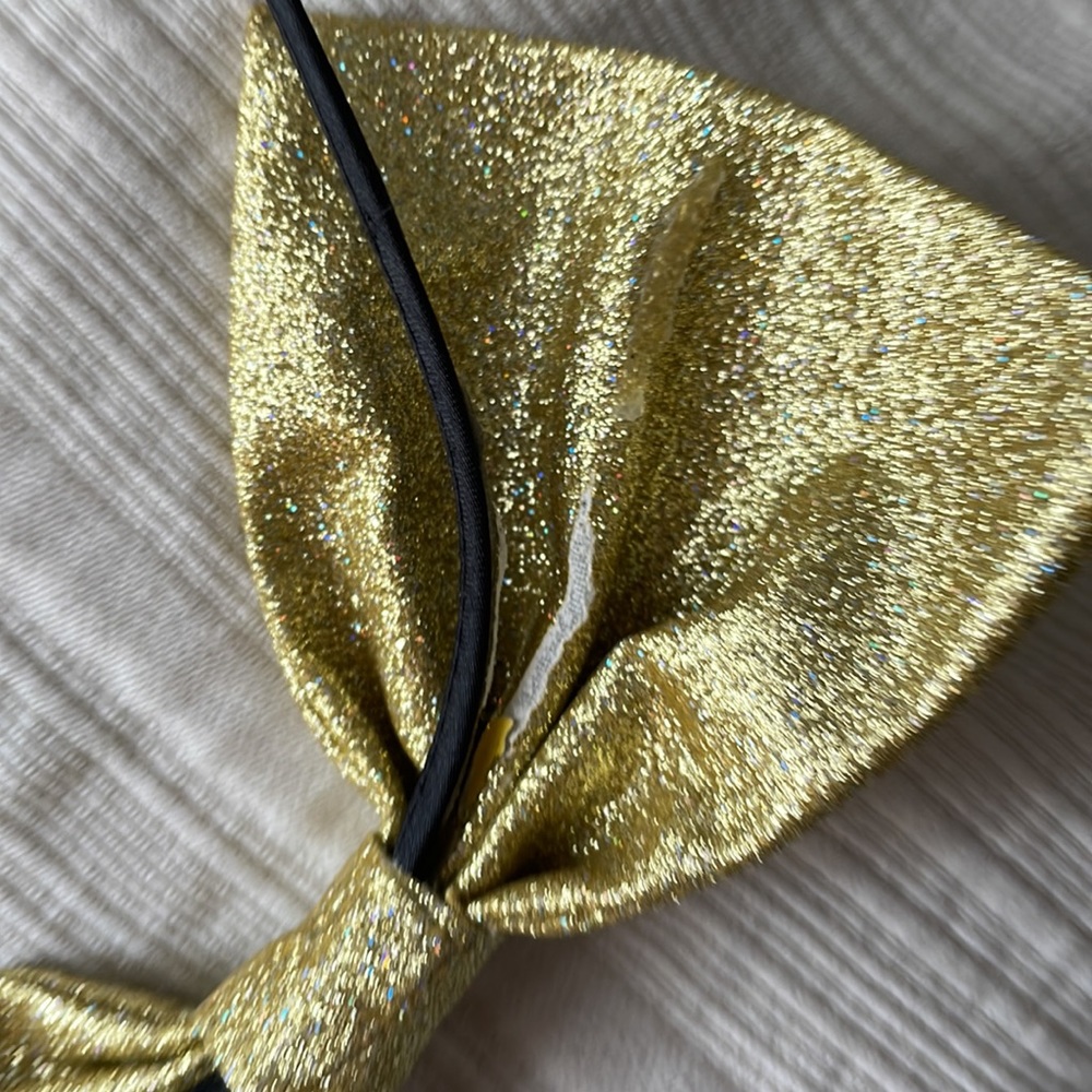 Gold Bow Headband - Picture 5 of 6